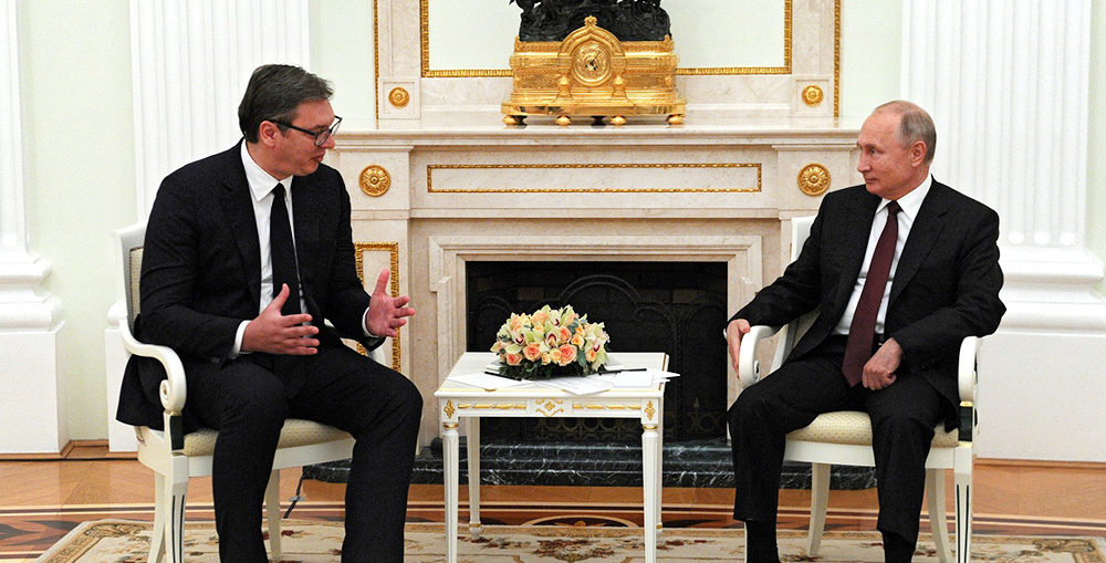 Встреча Путина и Вучича в Москве